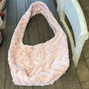 Sew Sweet Minky Design Pink Textured Shoulder Bag NWOT